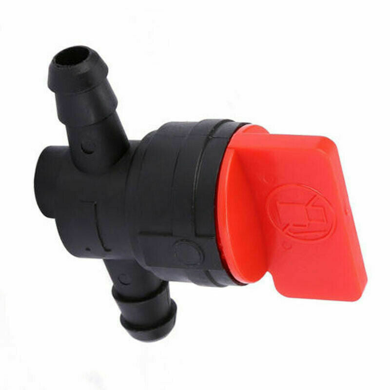 10Pcs Plastic 1/4 In-Line Straight Fuel Gas Cut-Off Shut-Off Valve Lawn Mower