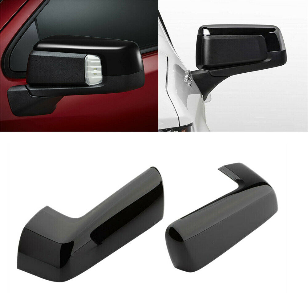 Gloss Black Car Side Mirror Covers For Chevy Silverado GMC Sierra1500 2019-2021