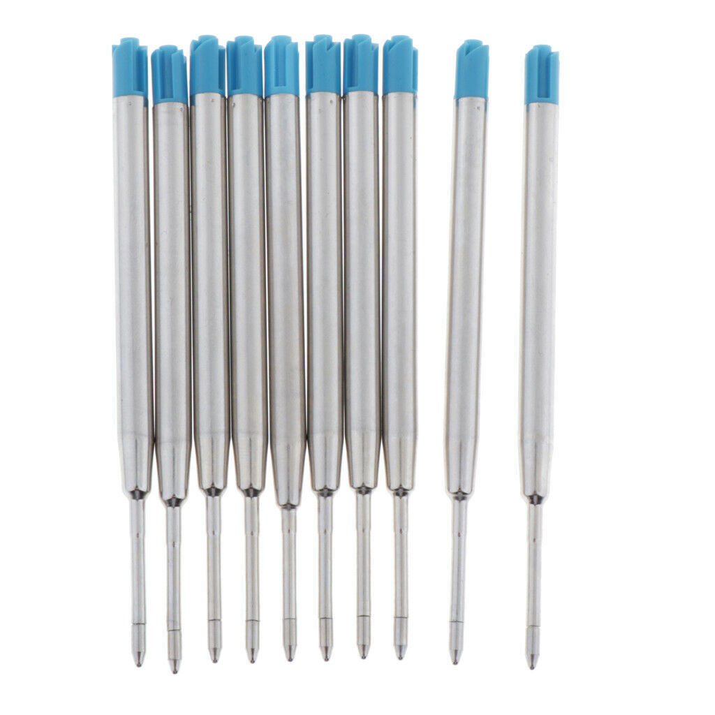 10x ballpoint pen refill blue fine brand new sealed