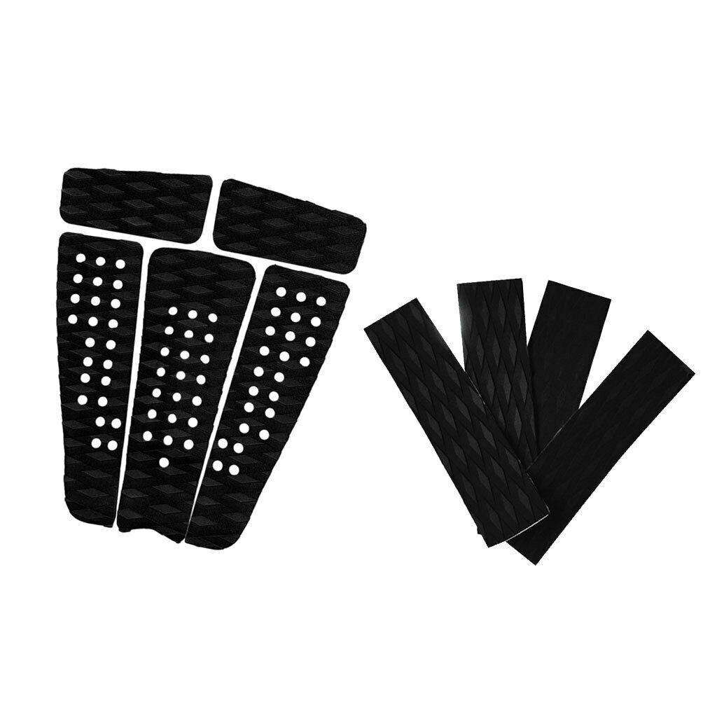 9pcs Anti-slip Adhesive Skimoard Kiteboard Surf Traction Tail Pad Deck Grip