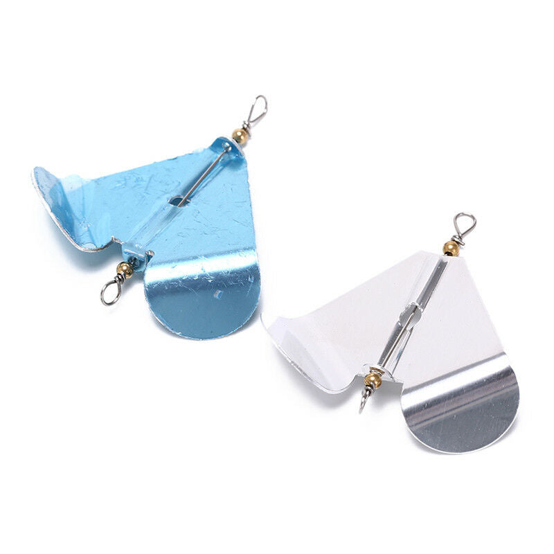 fishing sequins lures rotating blade fiy fishing hard metal spinner bait t.l8