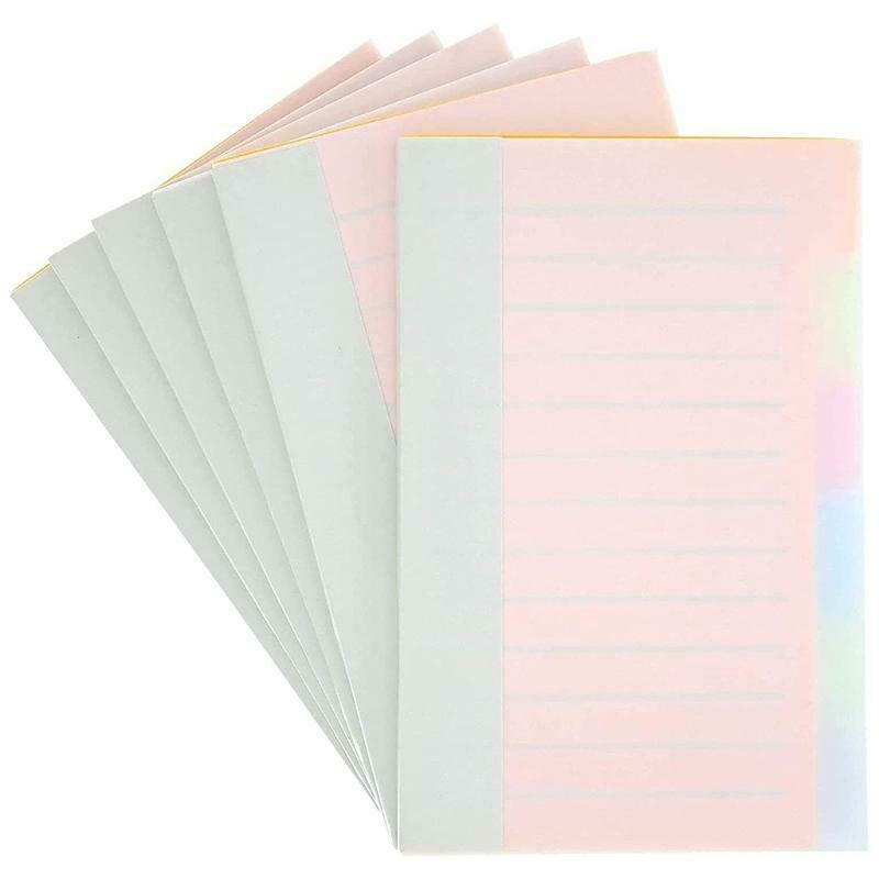 Small Note Paper Clear PP Cover Ruled Pages Writing Pad School Students Supplies