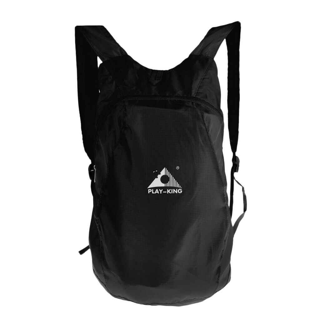 2X Foldable Daypack Packable Waterproof Lightweight Travel Backpack Black