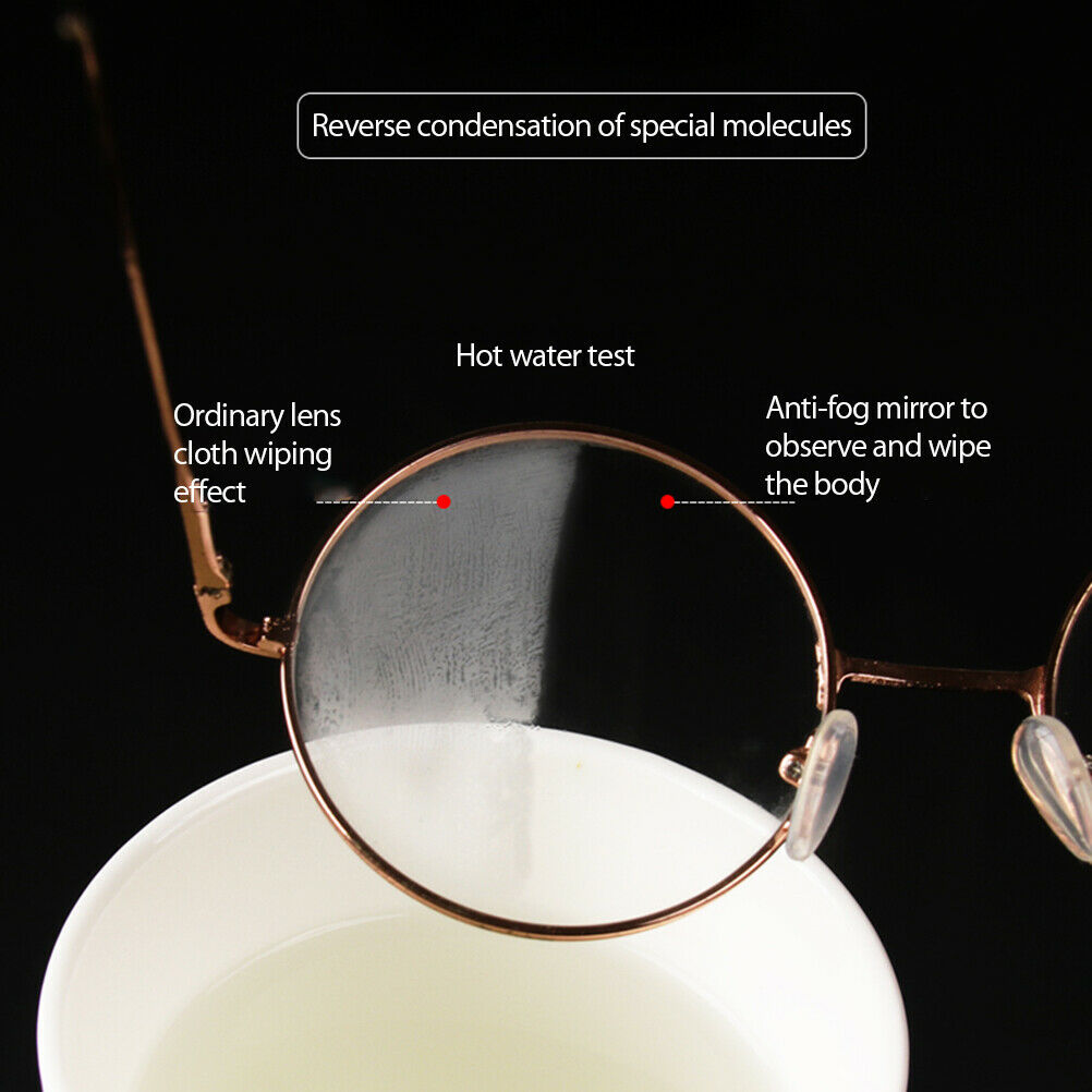 10Pcs Nano Anti-Fog Cloths for Glasses Reusable Glasses Cleaning Anti-fog Wipes
