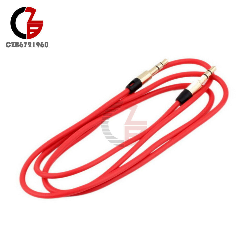 3.5mm AUX Auxiliary CORD Male to Male Stereo Audio Cable for PC iPod MP3 CAR SCW