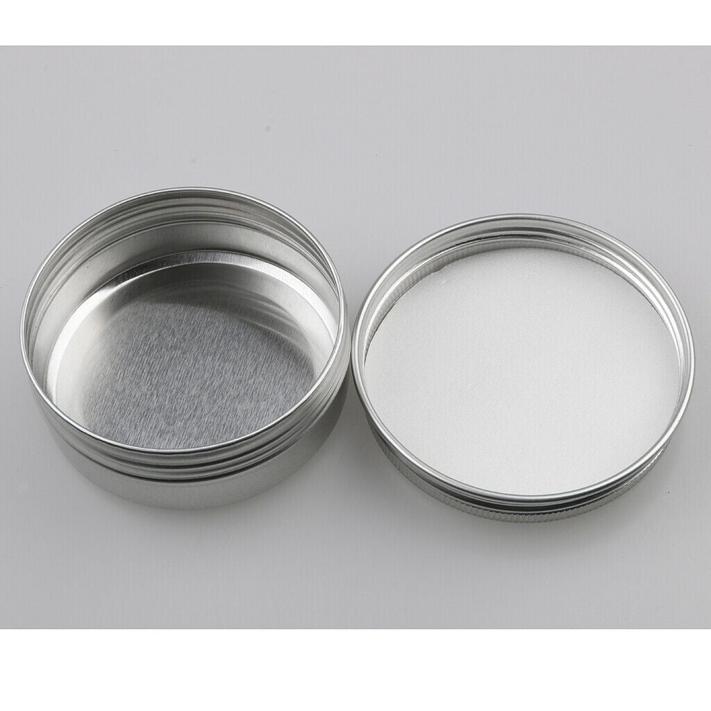 lots 24pcs Aluminum Round Screw Lid Cosmetic Lip Balm Tins Container 60g