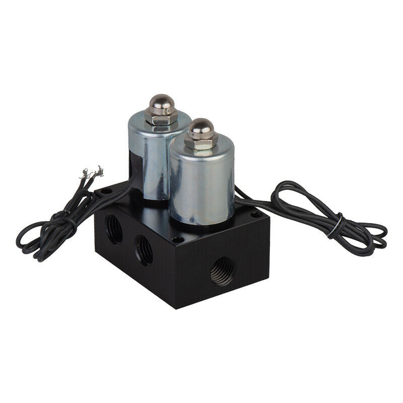 12v Solenoid Valve Air ride Suspension manifold pneumatic shock absorber double