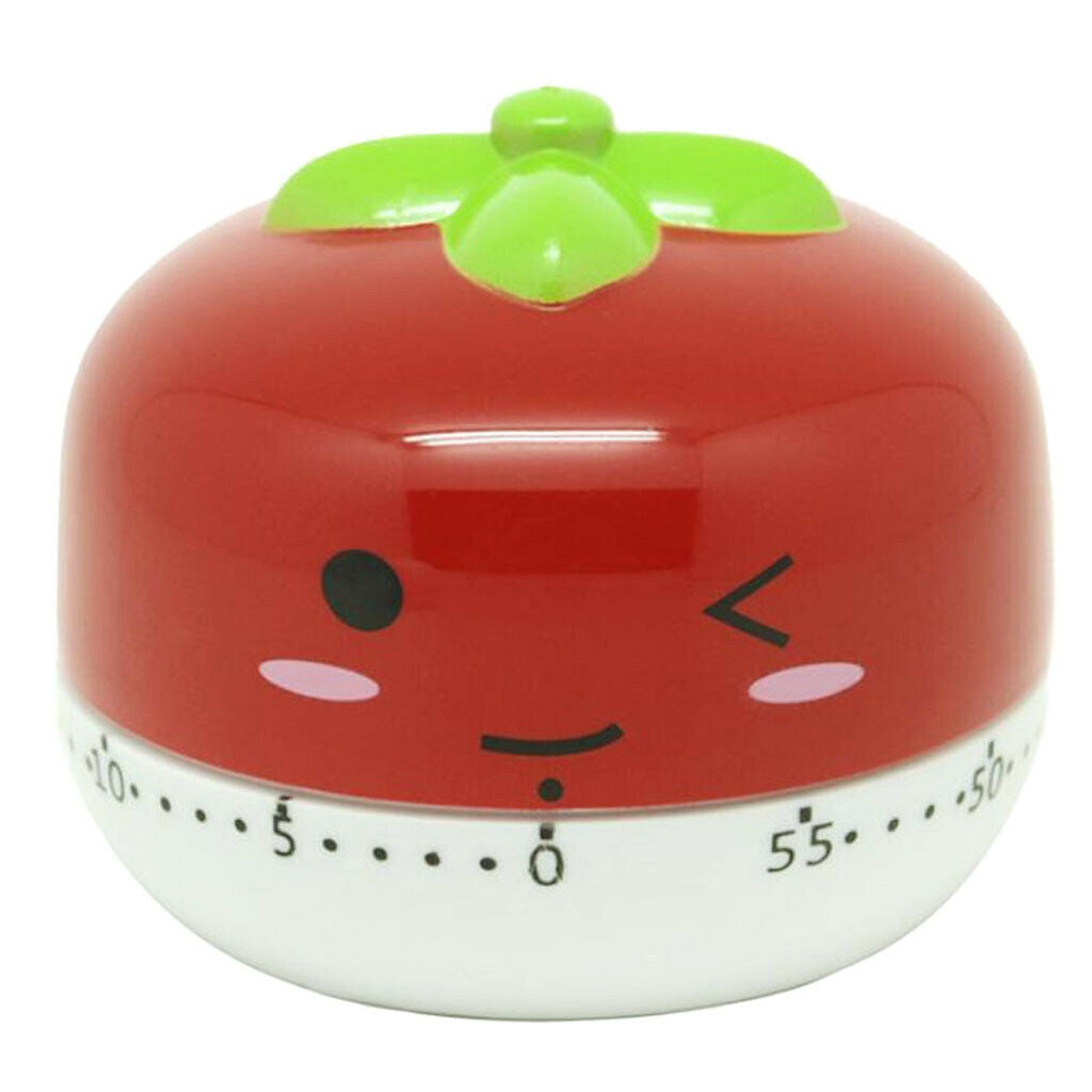 Cute Cartoon Mechanical Kitchen Cooking Timer Clock Baking Timer Red