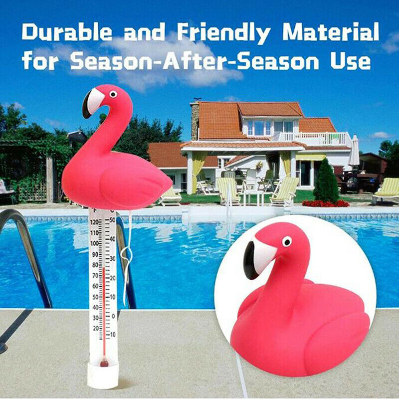 Swimming Pool Thermometer Water Thermometer Cartoon Flamingo Shape Thermome TL