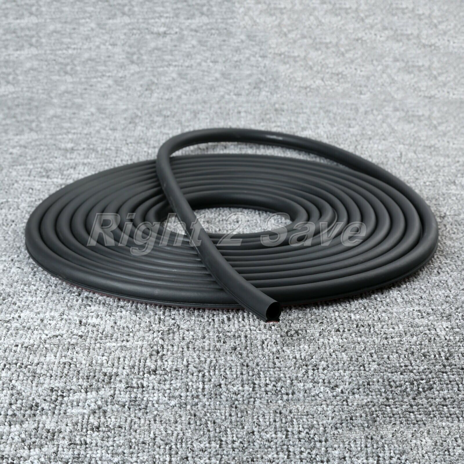 8M Small D-Shape Moulding Black Rubber Strip Car Door Edge Seal Weather-strip