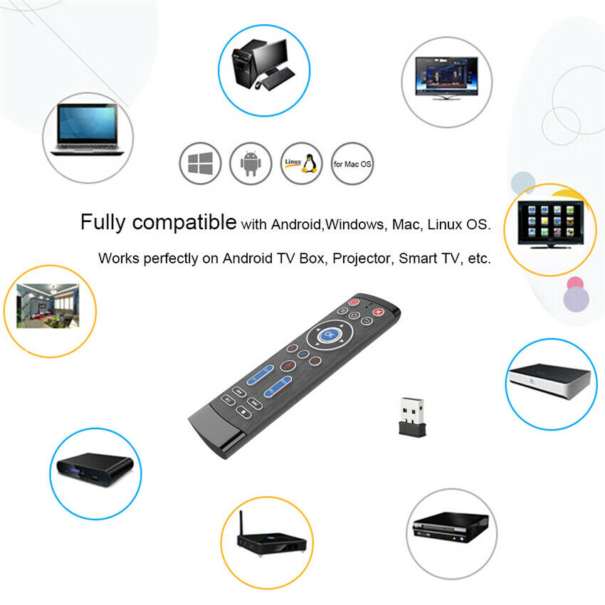Universal 2.4G Wireless Remote Control  Air Mouse For Smart TV Voice Control