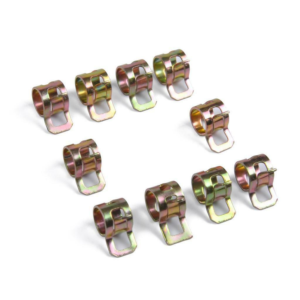100pcs 6-15mm Car Spring Clip Fuel Line Hose Pipe Air Tube Clamp Fastener