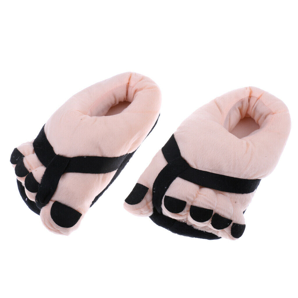 Big Toe Feet Warm Soft Plush Slippers Unisex Winter Indoor Slipper Accessories -
