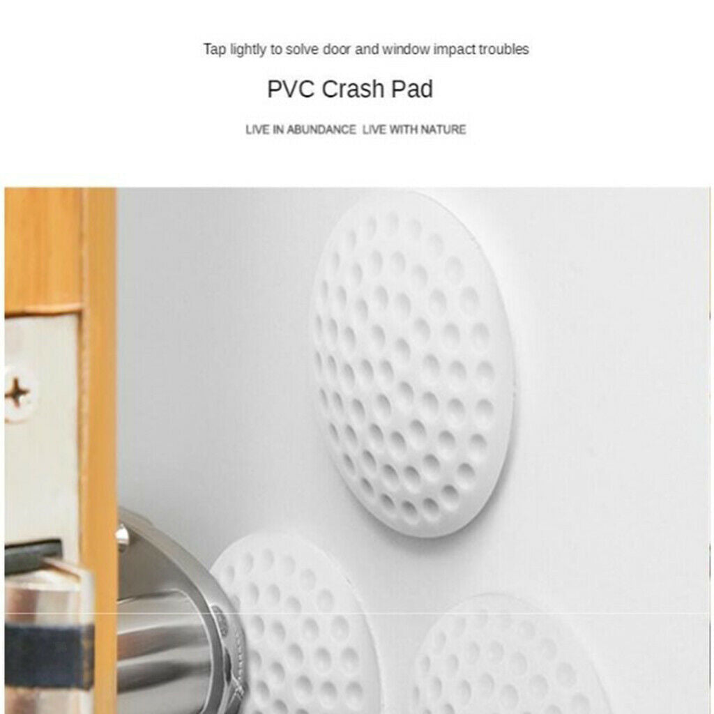 10 Pack PVC Door Konb Stopper Wall Protector Door Crash Pads Mute Home Use