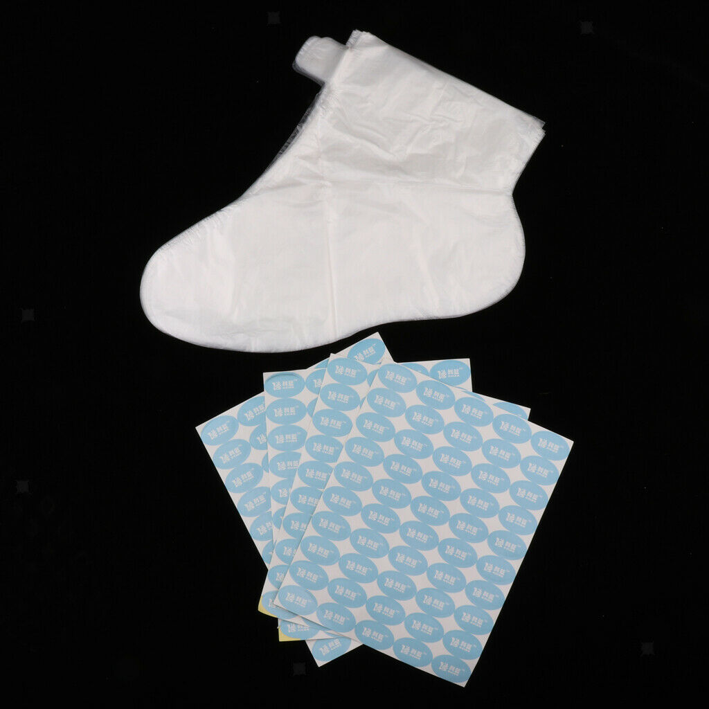 400 Pcs Disposable Plastic Foot Socks Paraffin Wax Foot Bath Liners Bags