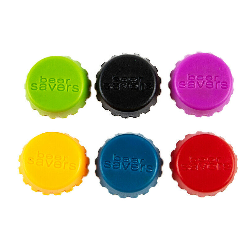 6Pcs Silicone Beer Bottle Cap Reuse Practical Colorful Leak Free Stopper Co Kt