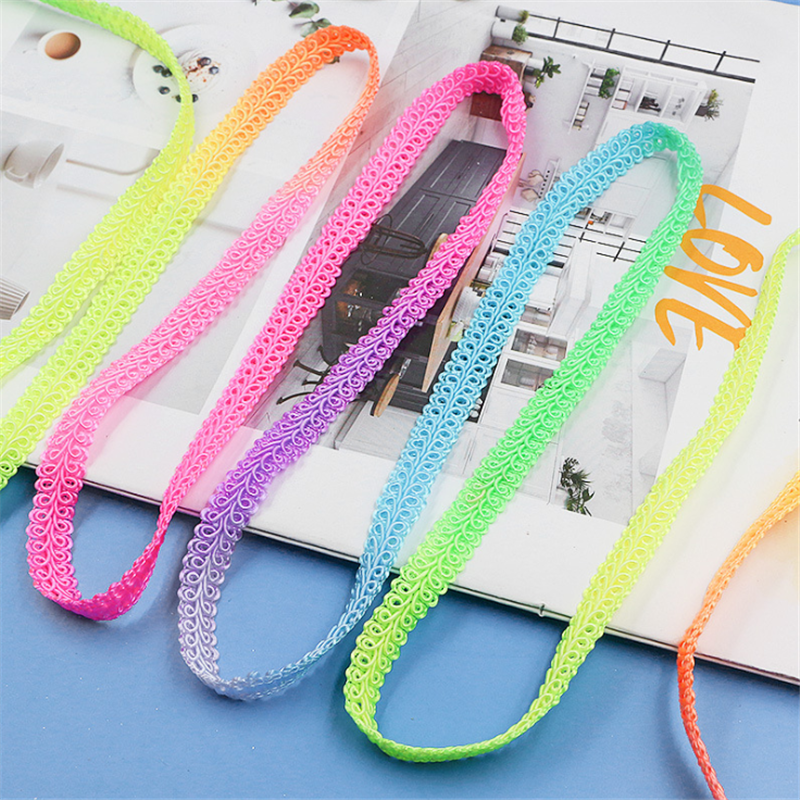 5 Yards Colorful Centipede Braid Lace Clothes Decoration sewing Accessories 10mm