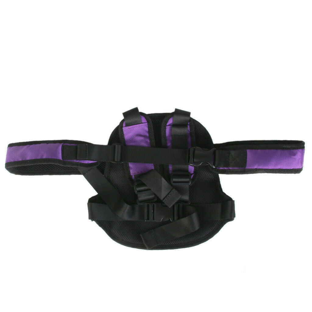 Motorcycle Kid Safety Seat Strap Belt Harness Chest Child Buckle Purple