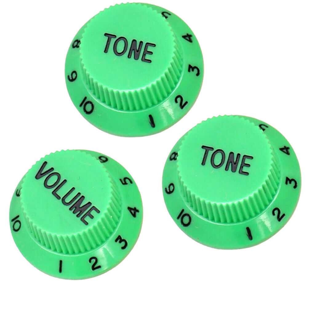 3pcs Plastic Bass Knobs 1 Volume 2 Tone Speed Control Knobs Replacement