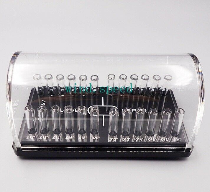 Dental Acrylic Organizer Holder Case Orthodontic Preformed arch wire Box Round