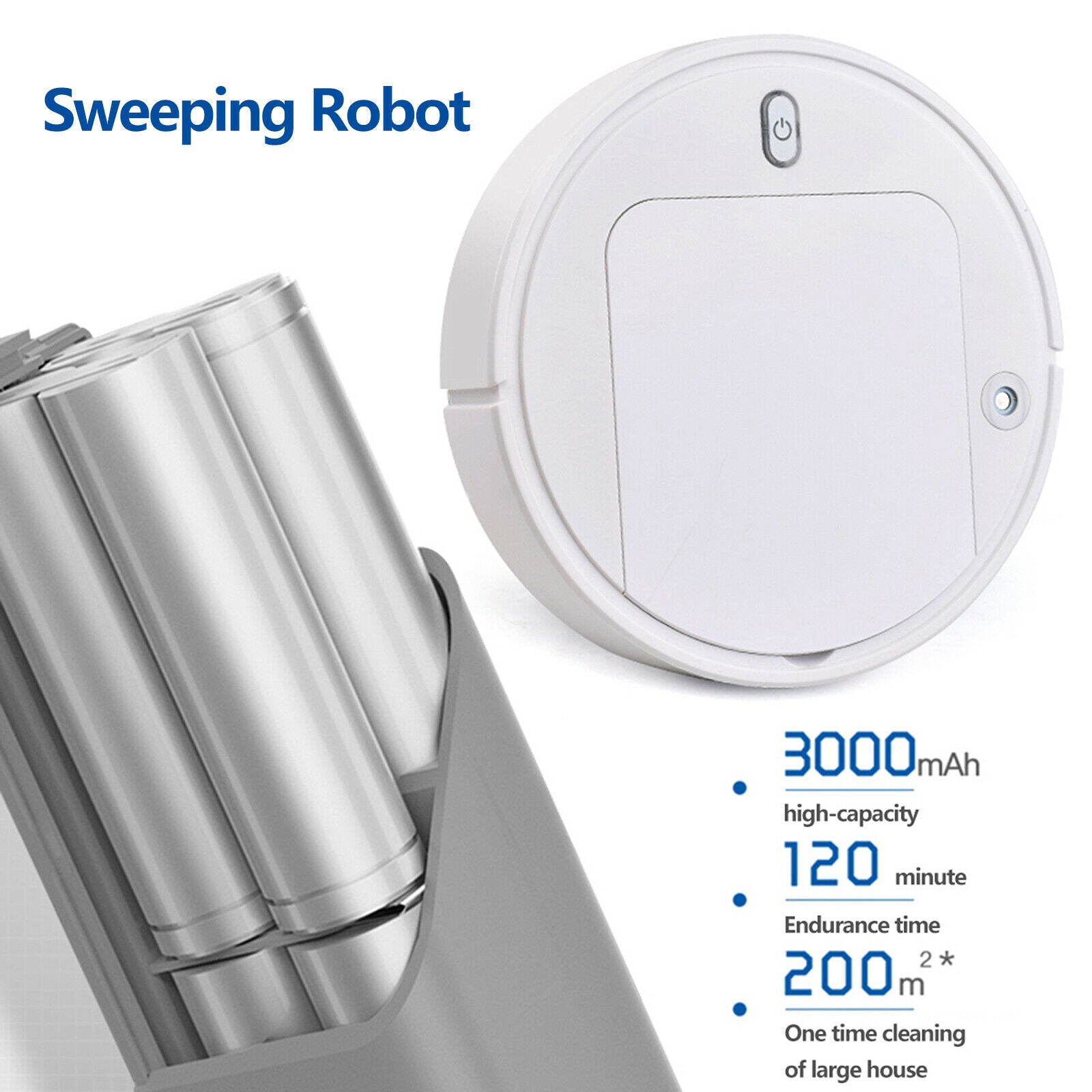 Robot Vacuum Cleaner,Automatic Smart Sweeping Cleaning Robot Sweeper,4500Pa @