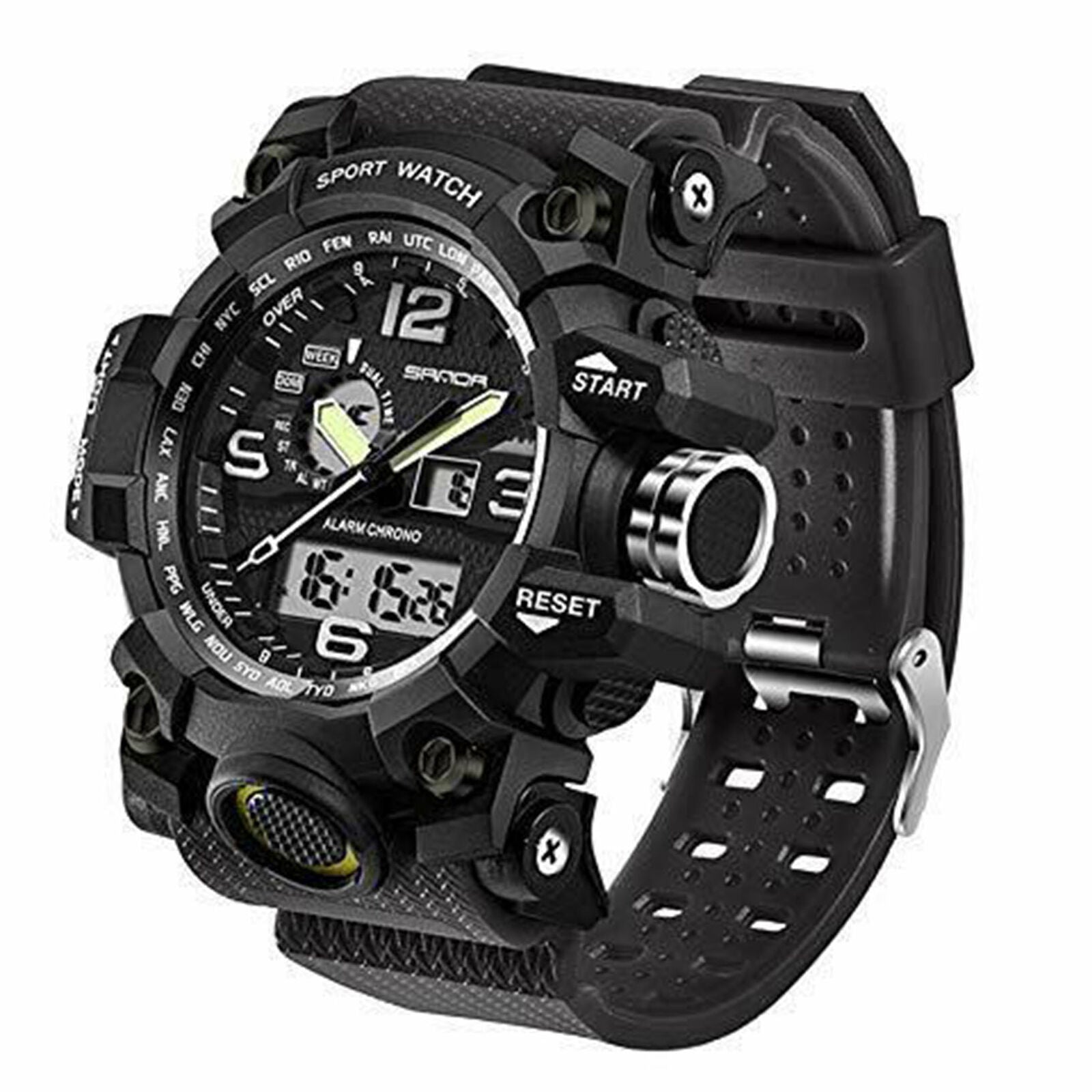 Fashion Black 742 Military Men's Watches Top Brand Luxury Waterproof Sport Watch