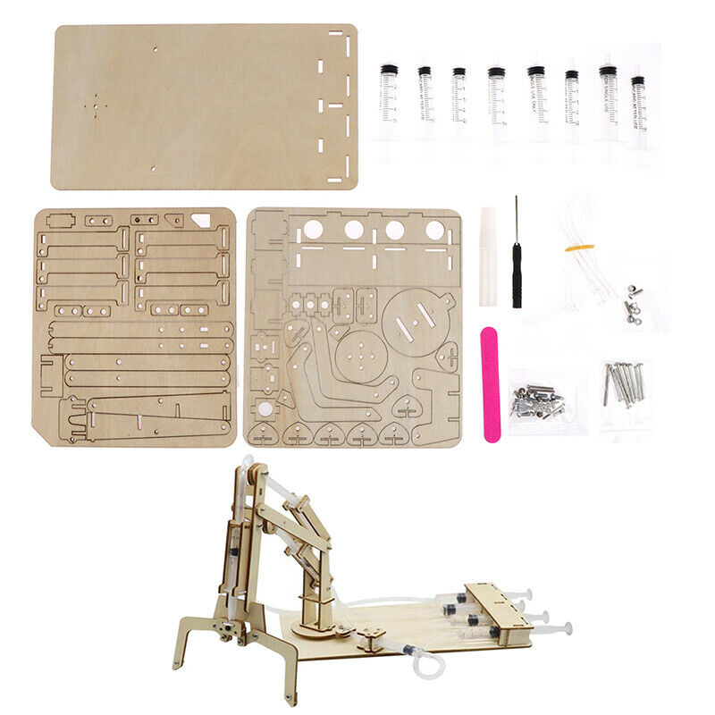 Hydraulic Mechanical Arm DIY Models Science Educational Toys Kids GiftBDAU