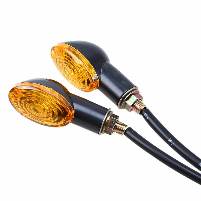 4PC 12V Universal Turn Signal Light Amber Lamp Fit For Yamaha Motorcycle Scooter