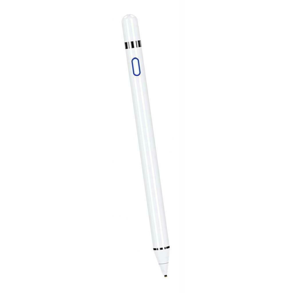 White Replacement Stylus Pen Pencil Rechargeable 1.5mm Fine Tip Universal