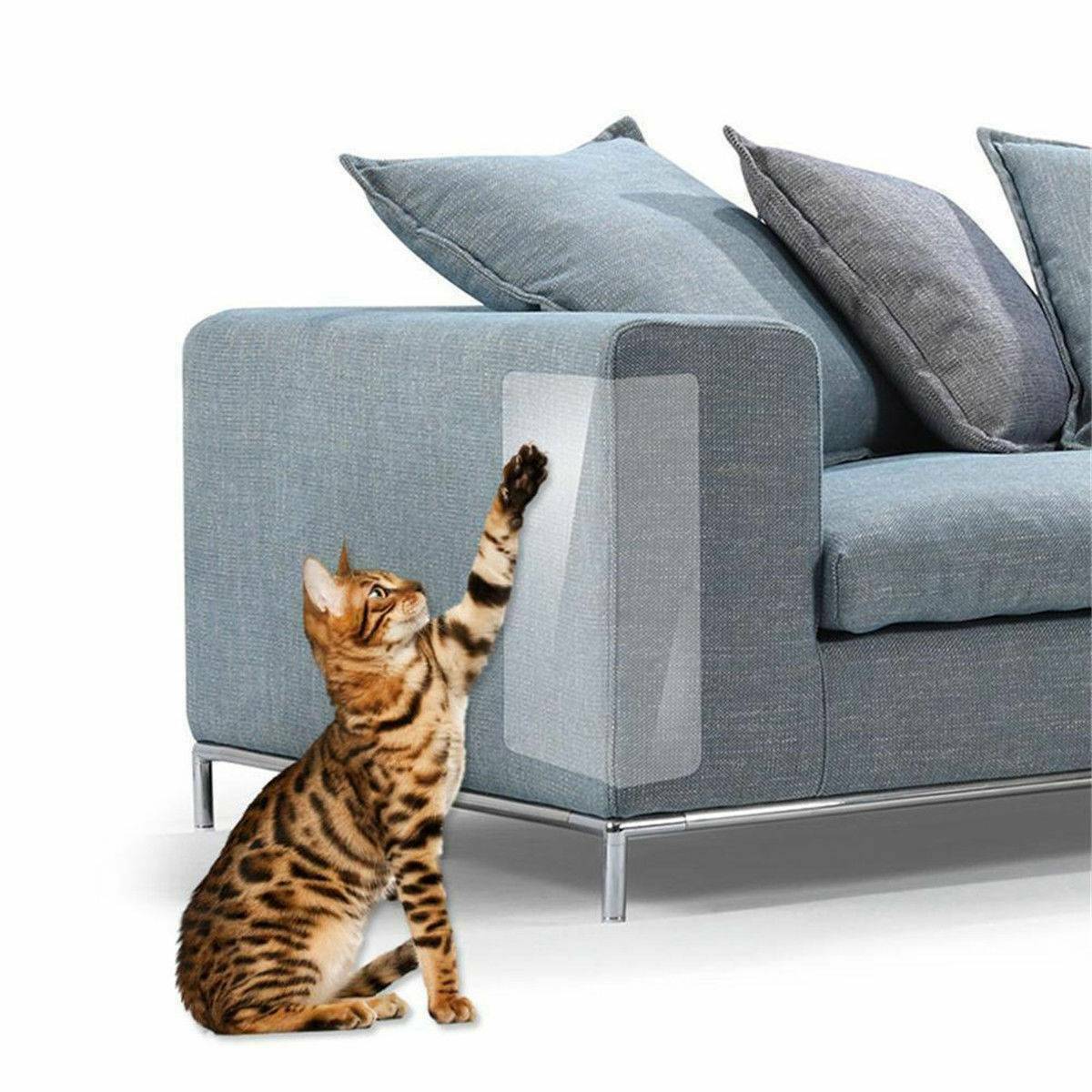 2Pcs Pet Cat Scratch Guard Mat Cat Scratching Post Home Sofa Furniture Protector