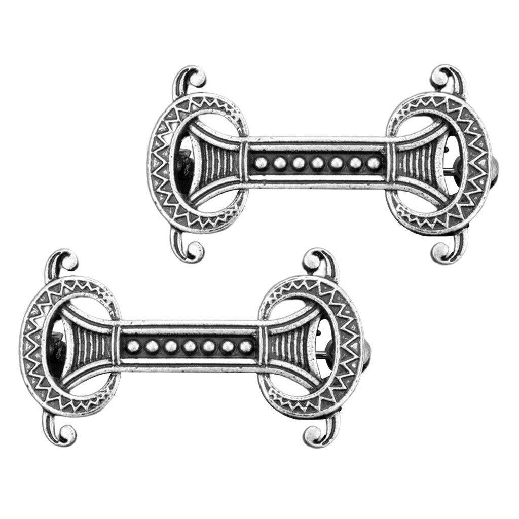 2 Packs Retro Viking Symbol Brooches Coat Cloak Sweater Collar Brooch Pin