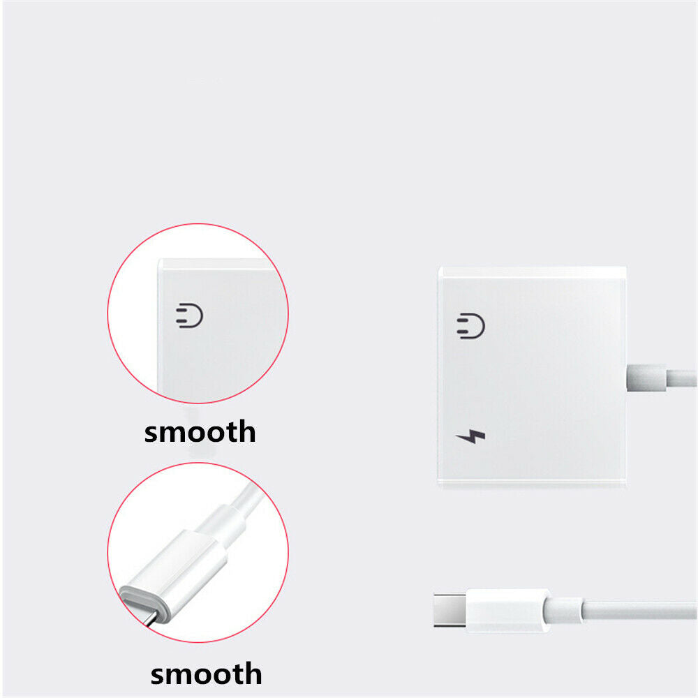 USB C to 3.5mm Jack Headphone Aux Audio Adapter Type C Charger Dongle Converter