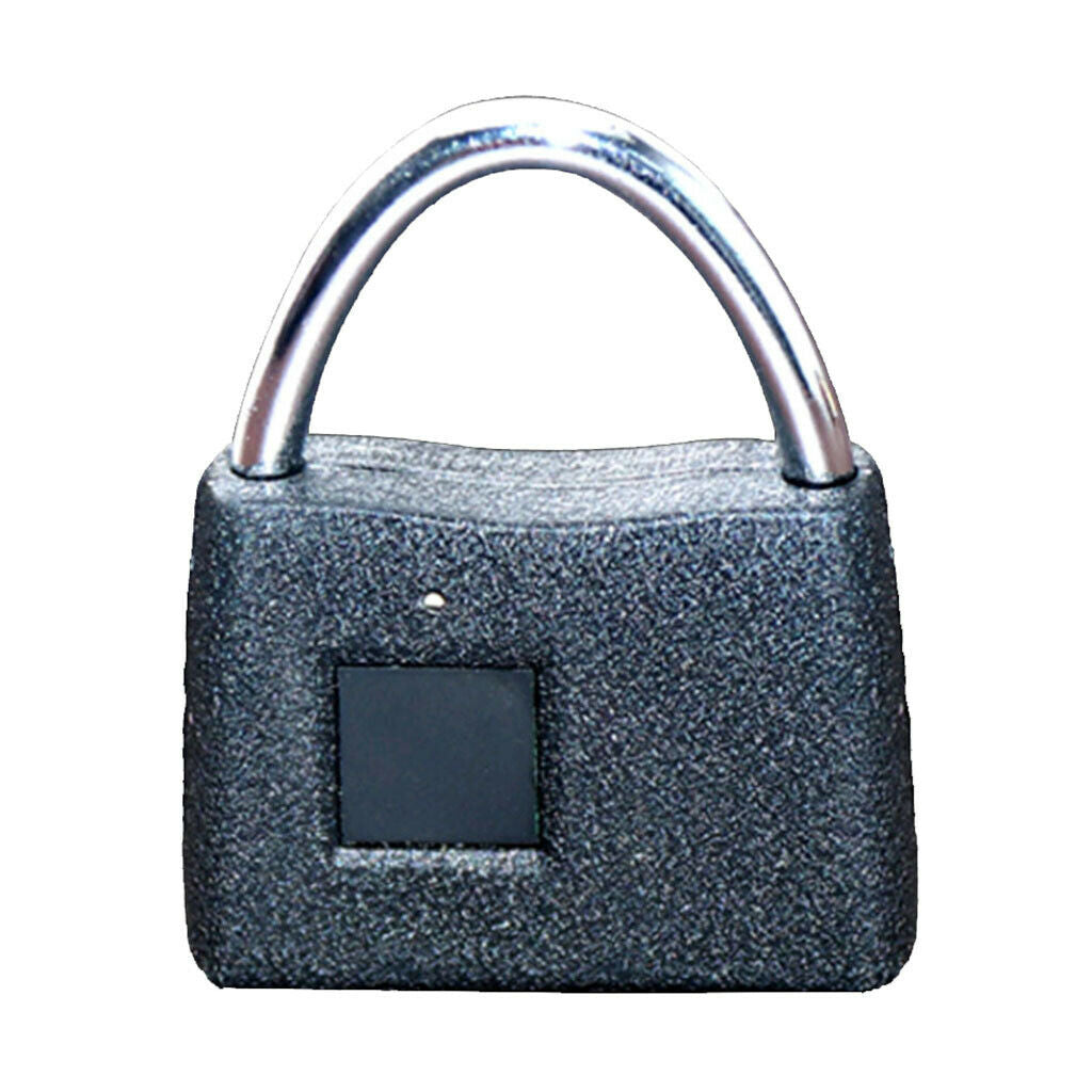 Universal Smart Fingerprint Padlock Anti-theft Frosted Lock frosted black