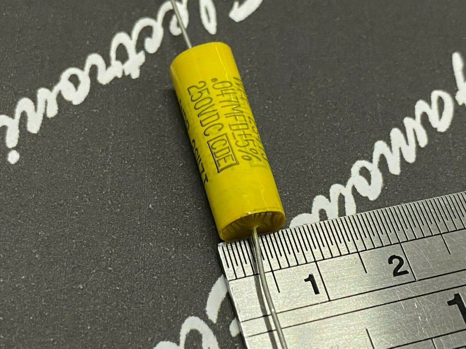4pcs - Cornell Dubilier (CDE) WPP 0.047uF 250V 5% WPP2S47J Axial Film Capacitor