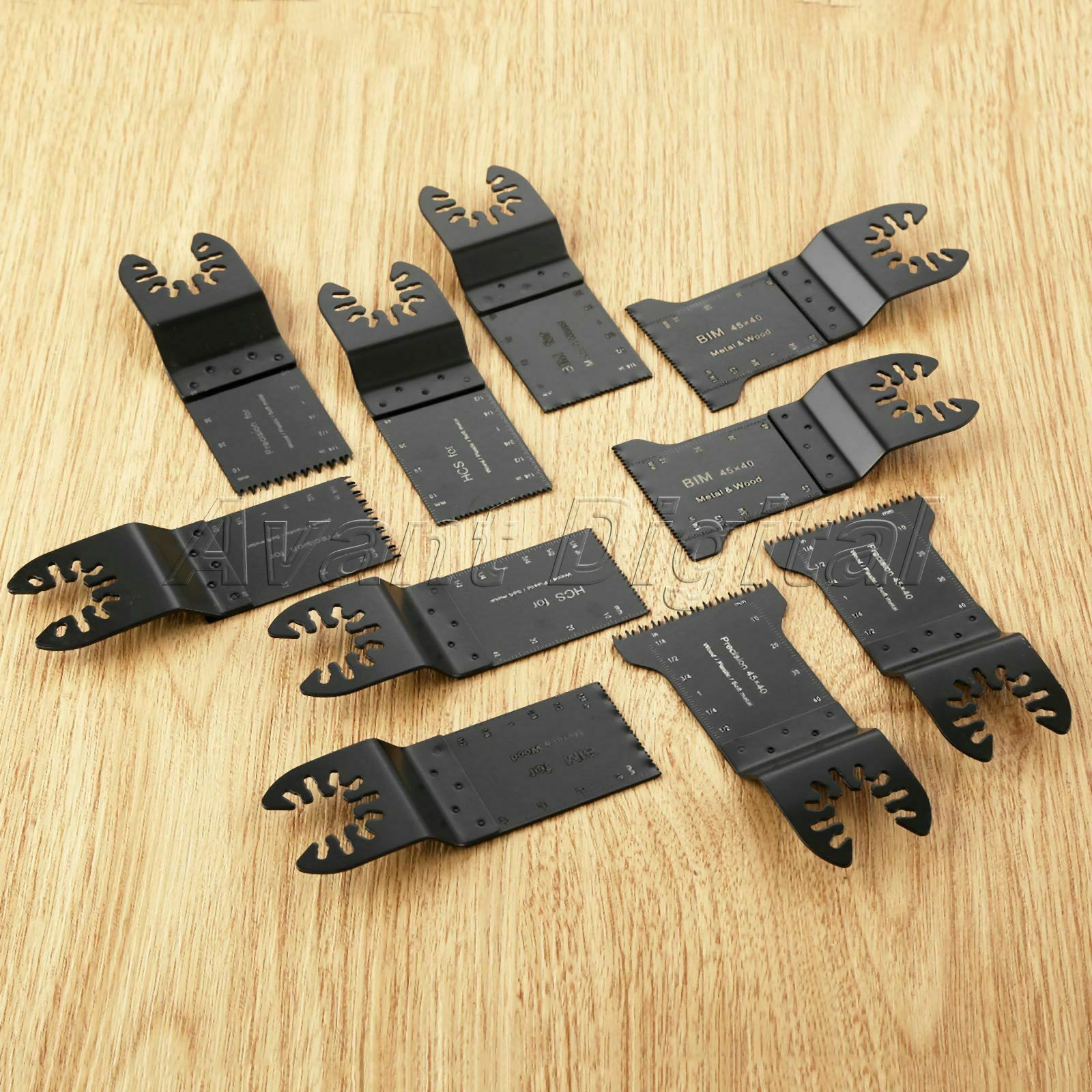 10pcs Precision E-cut Bi-metal Saw Blades For Oscillating Tool Fein Multimaster