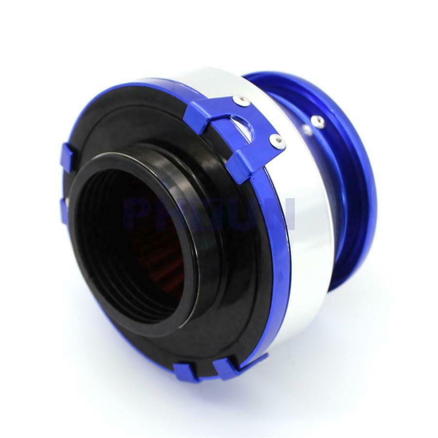 1pc Blue 76mm High Flow Air Filter For Car SUV Motorcycle 3inch Open Air Cleaner