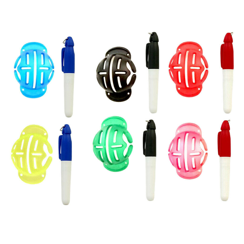 Lots 6 Durable Practical Golf Ball Line Marker Alignment Liner Accessories