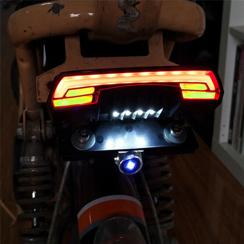 LED Motorcycle Scooter Bike Turn Signals Tail Light Cafe Racer Fender Edge Brake