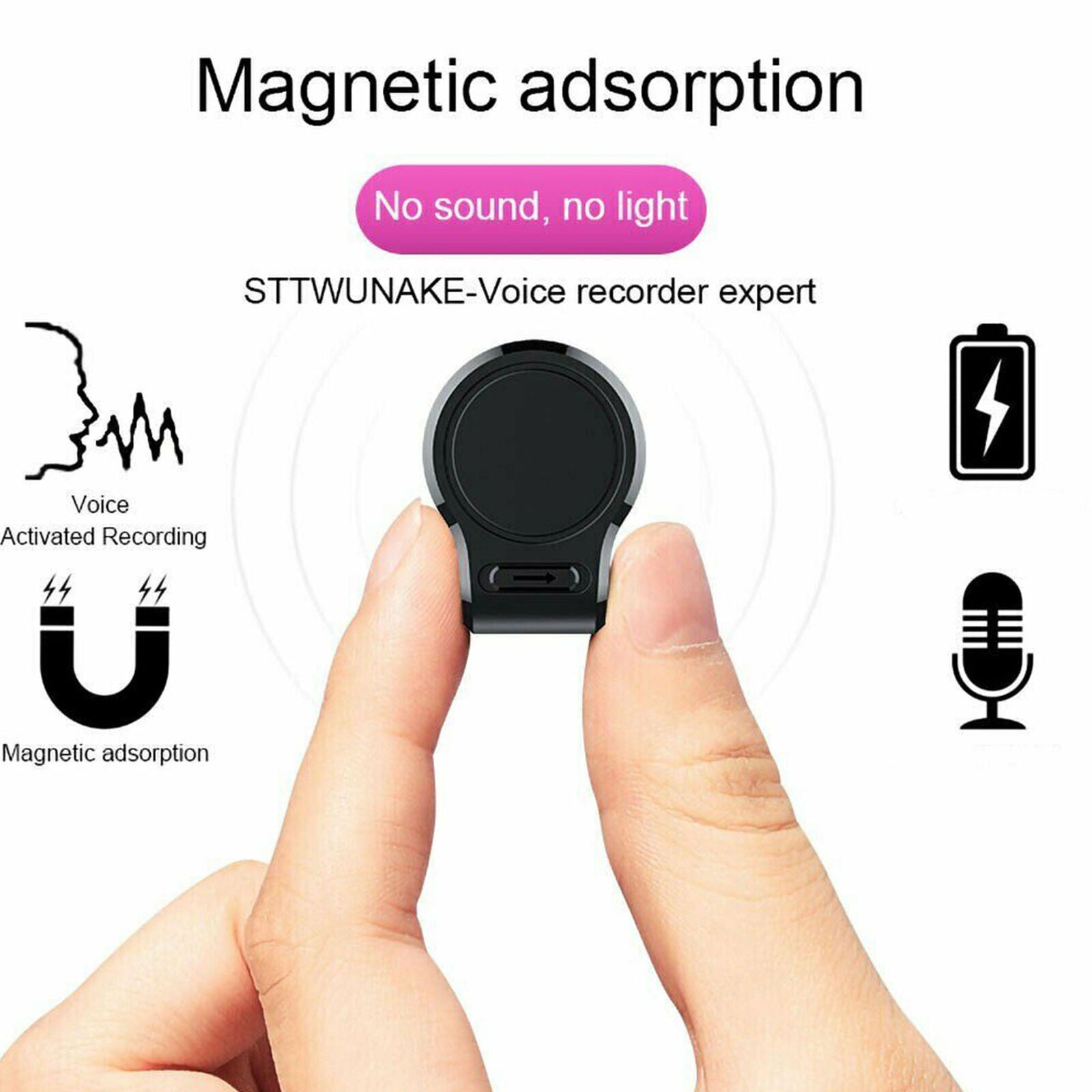 MP3 Magnetic Recording Device Voice Activated Mini Audio Recorder Q70 4~32GB