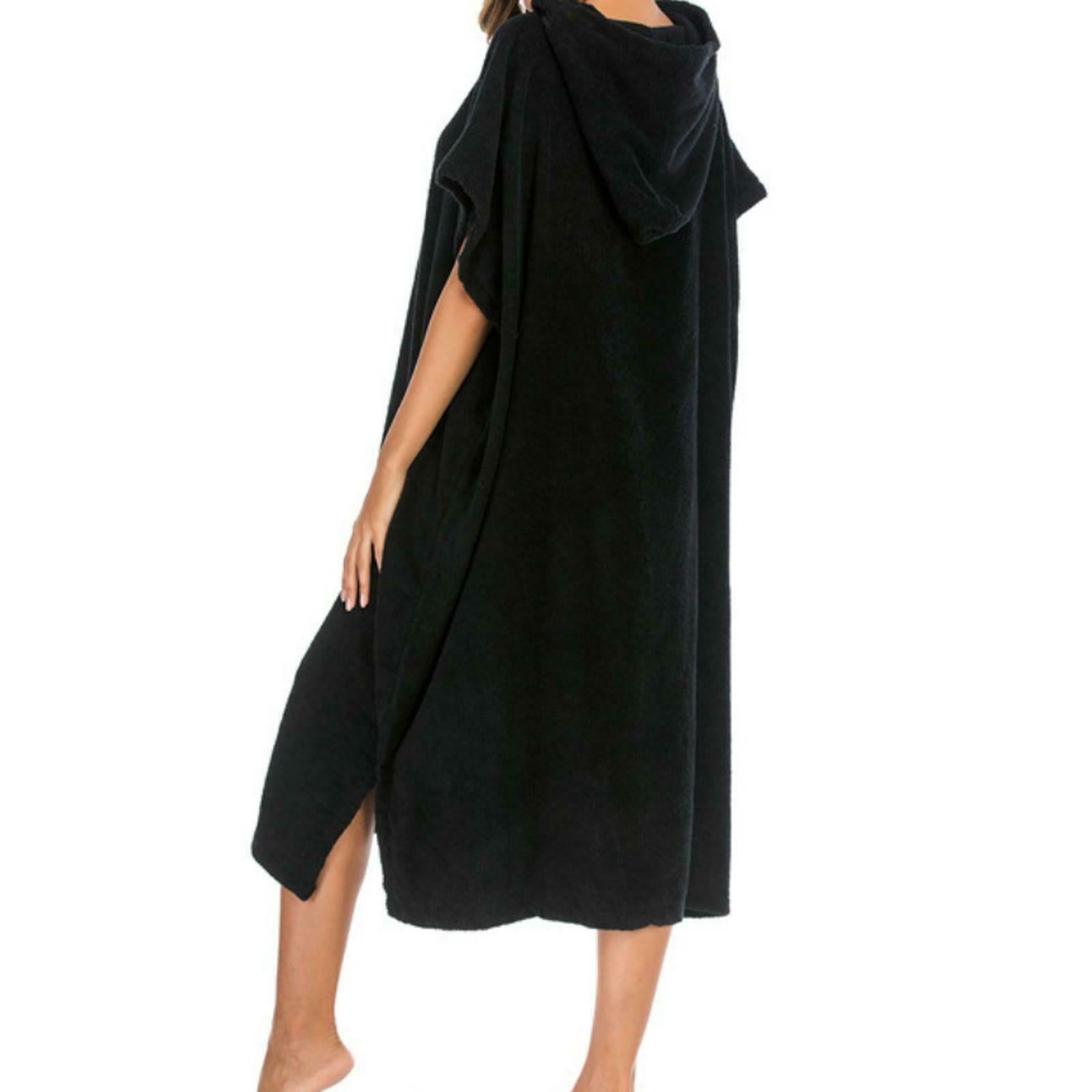 Hooded Surf Poncho Wetsuit Change Robe Towel with Waterproof