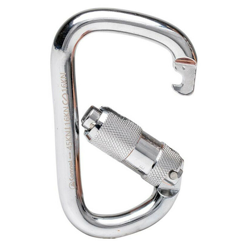 45KN Twist Gate Auto Lock Carabiner Climbing Caving   Rappelling by CE