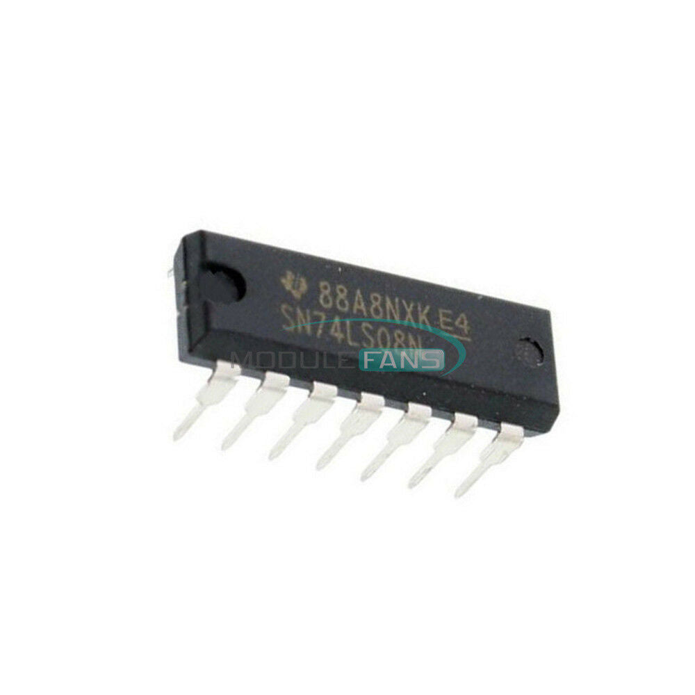 2PCS TI IC GATE SN74LS08N 74LS08N 74LS08 4CH 2-INP DIP-14
