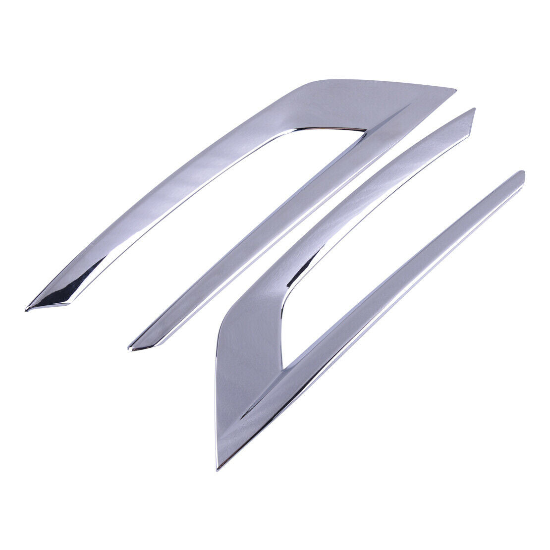 2x Chrome Front Bumper Fog Tail Light Cover Trim Fit for Volvo XC60 2018 Atn