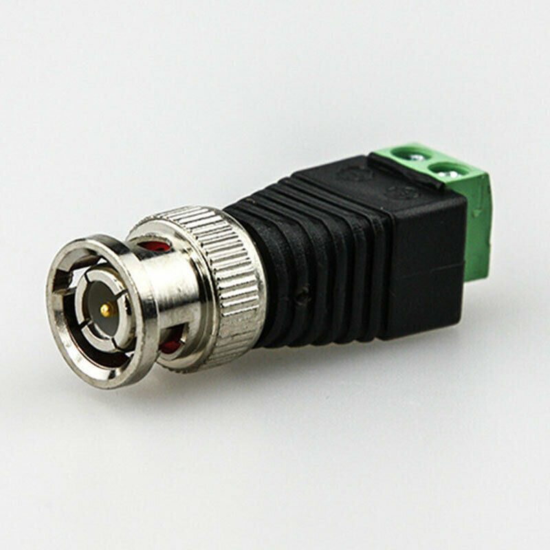 10Pcs/Set BNC Connectors for AHD CVI TVI CCTV Camera Coaxial/Cat5/Cat6 Cables FG