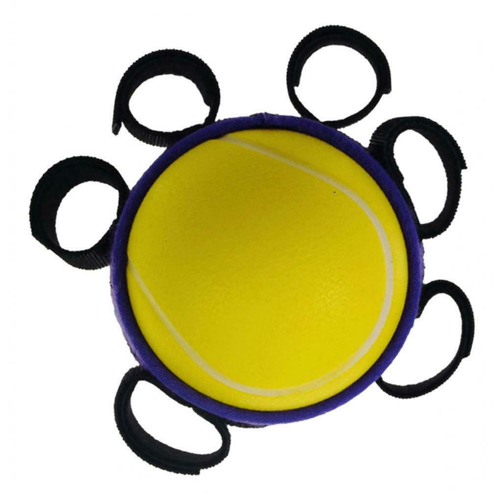 Soft Hand Finger Grip Ball Trainer Exerciser Power Fitness Ball Yellow