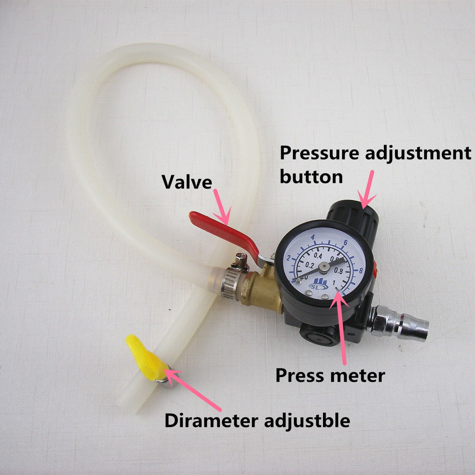 Universal Radiator Leak Pressure Tester Water Tank Detector Checker Tool Car SUV