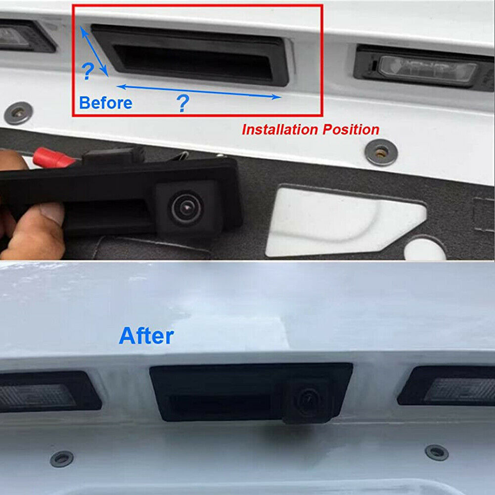 Trunk Handle Parking Reverse Backup Rear View Camera for Audi A6L Q7 A3 A4 @