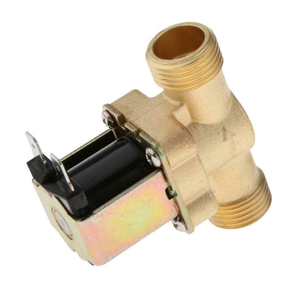 2X 1/2 Inch Electric Solenoid Valve DC12/24/220V Solar Coil Valve for Water