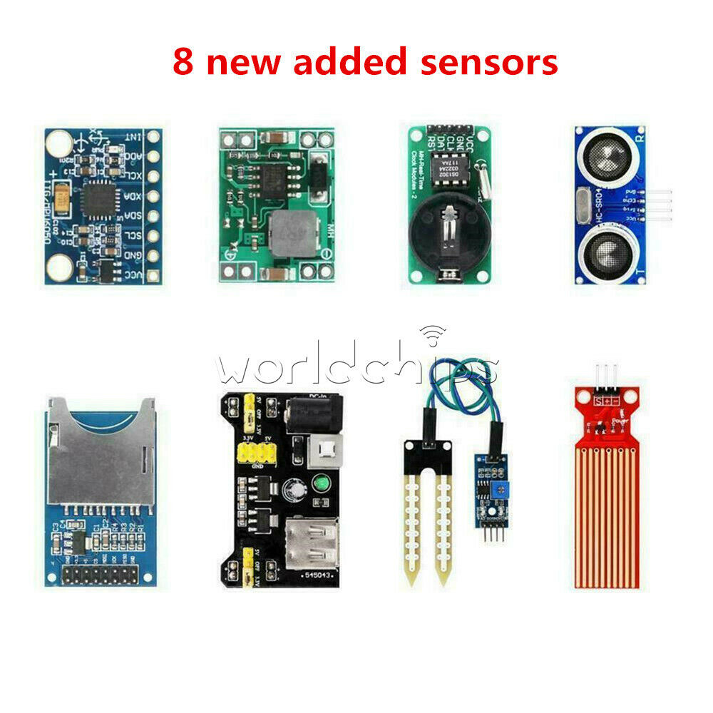 45 in 1 Sensor Starter Kit Modules for Arduino Upgrade 37 in 1 Sensor DIY Set