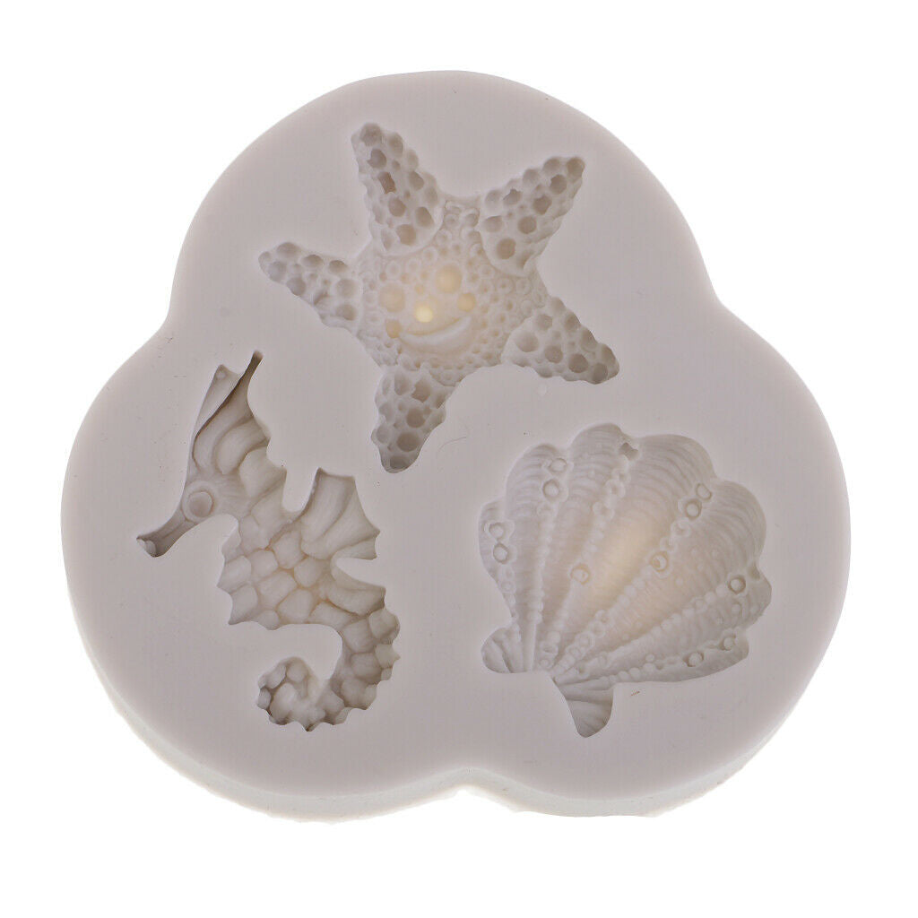 Sea Shell Mold Chocolate Silicone Mold Fondant Cake Decor Mold DIY